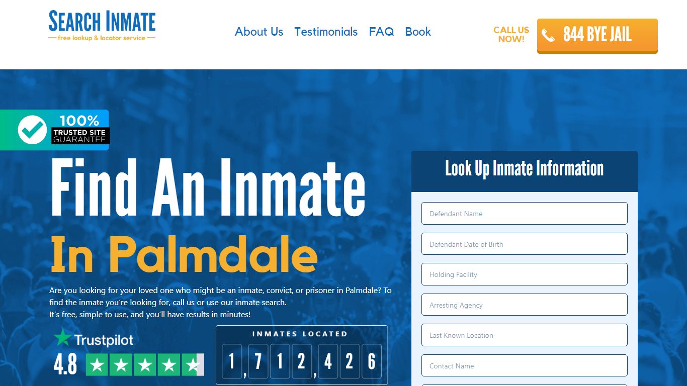 Find An Inmate in Palmdale, California – SearchInmate.com